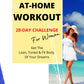 Online At-Home Workout 28 Day Challenge For Women