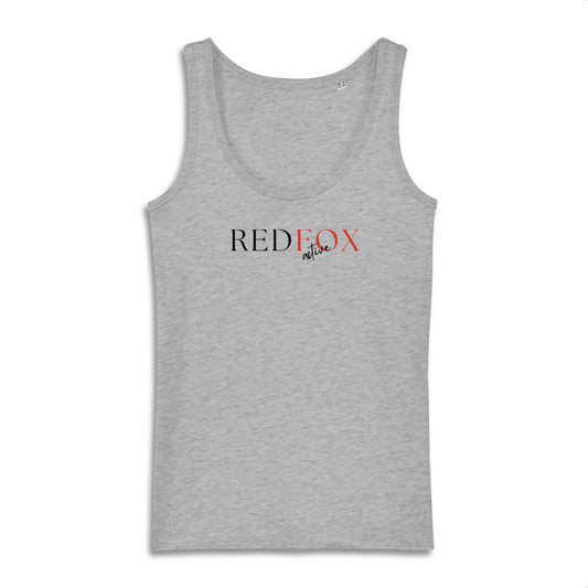 Classic Fitted Tank - REDFOX Active Blk/Red STELLA - 100% Organic Cotton