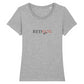 Classic Fitted Tee - REDFOX Active Blk/Red STELLA - 100% Organic Cotton