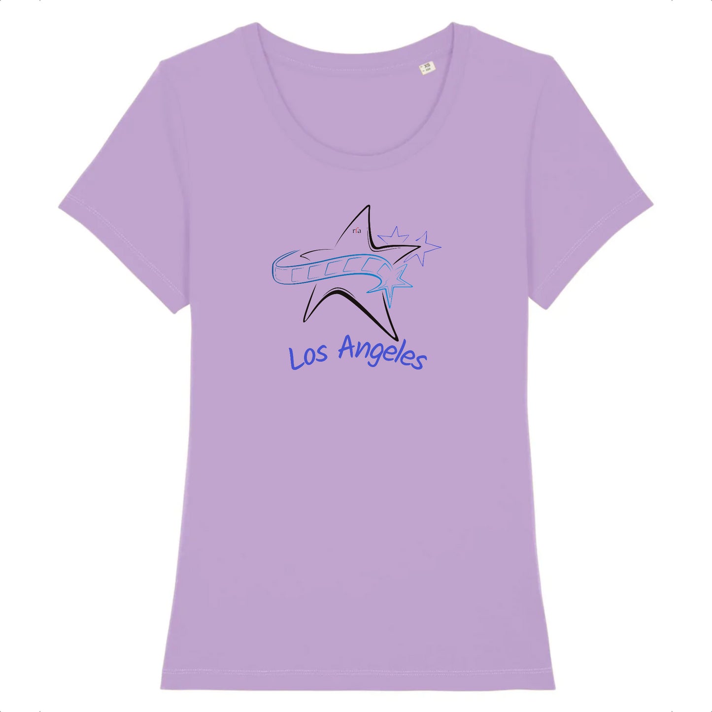 T-shirt ajusté classique - LOS ANGELES Blu/Blu STELLA - 100% coton biologique