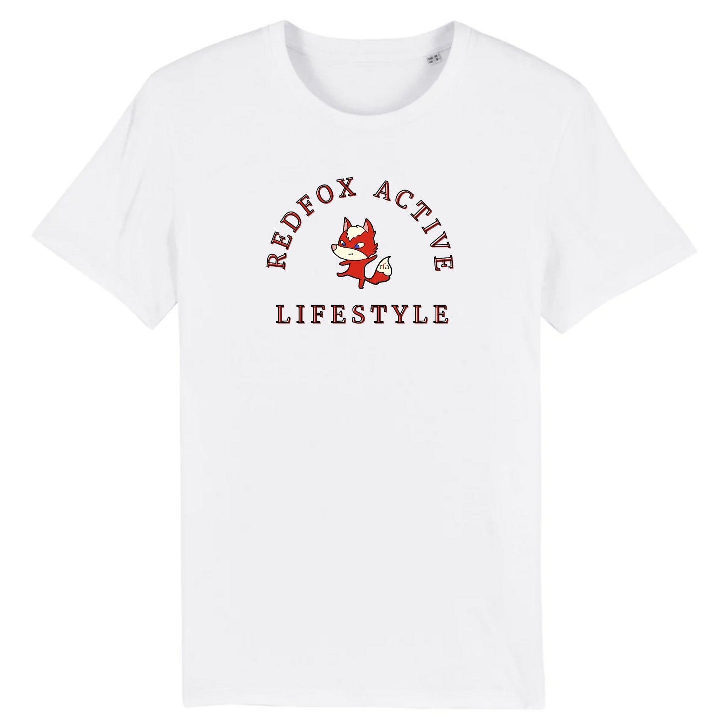 Classic Unisex Tee - REDFOX LIFE Blk/Red STANLEY - 100% Organic Cotton