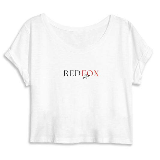 T-shirt court tendance - REDFOX Active Blk/Red MANTIS - 100% coton biologique